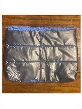Ulta Large Cosmetics Pouch Metallic Silver NEW